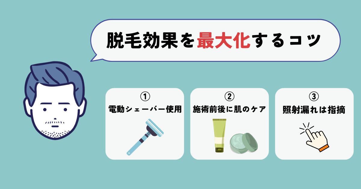 メンズエミナルの脱毛効果を最大化するための3つのコツ