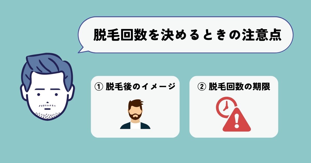 メンズエミナルの脱毛回数を決める際の注意点【落とし穴】